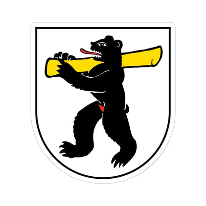 Wappen Wassen (Switzerland) (Coat of Arms) STICKER Vinyl Kiss-Cut Decal 6 Inch White - The Sticker Space