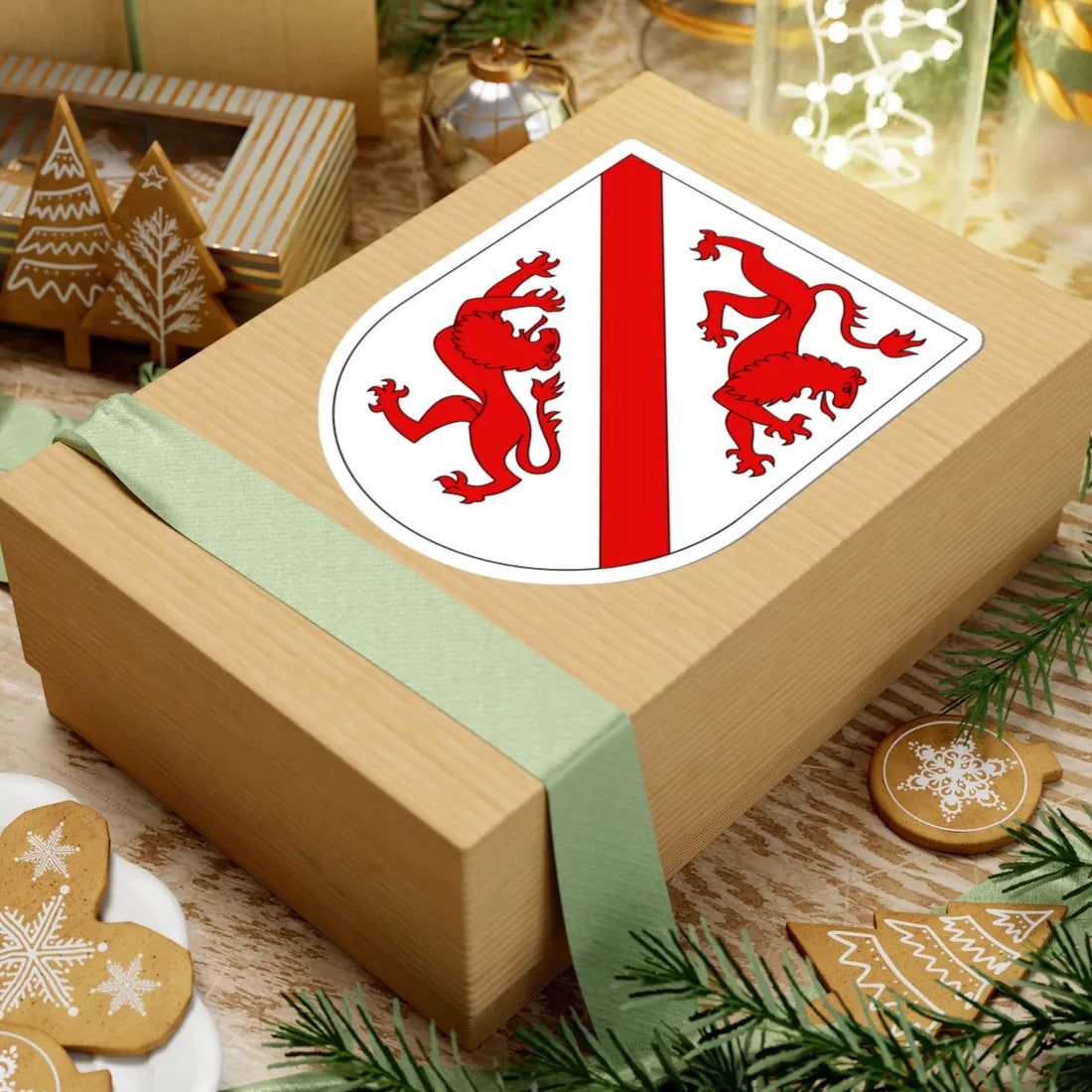 Wappen Weesen (Switzerland) (Coat of Arms) STICKER Vinyl Kiss-Cut Decal - The Sticker Space