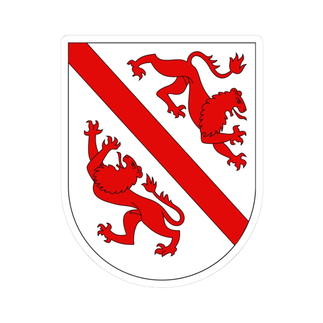 Wappen Weesen (Switzerland) (Coat of Arms) STICKER Vinyl Kiss-Cut Decal - The Sticker Space
