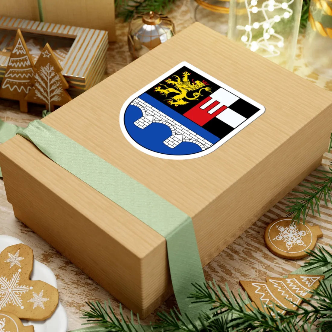 Wappen Weischlitz (Germany) (Coat of Arms) STICKER Vinyl Kiss-Cut Decal - The Sticker Space