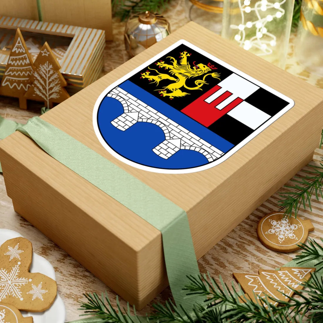 Wappen Weischlitz (Germany) (Coat of Arms) STICKER Vinyl Kiss-Cut Decal - The Sticker Space