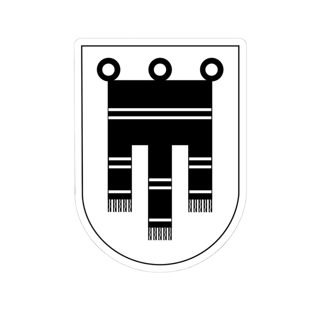 Wappen Werdenberger1 (Switzerland) (Coat of Arms) STICKER Vinyl Kiss-Cut Decal 4 Inch White - The Sticker Space
