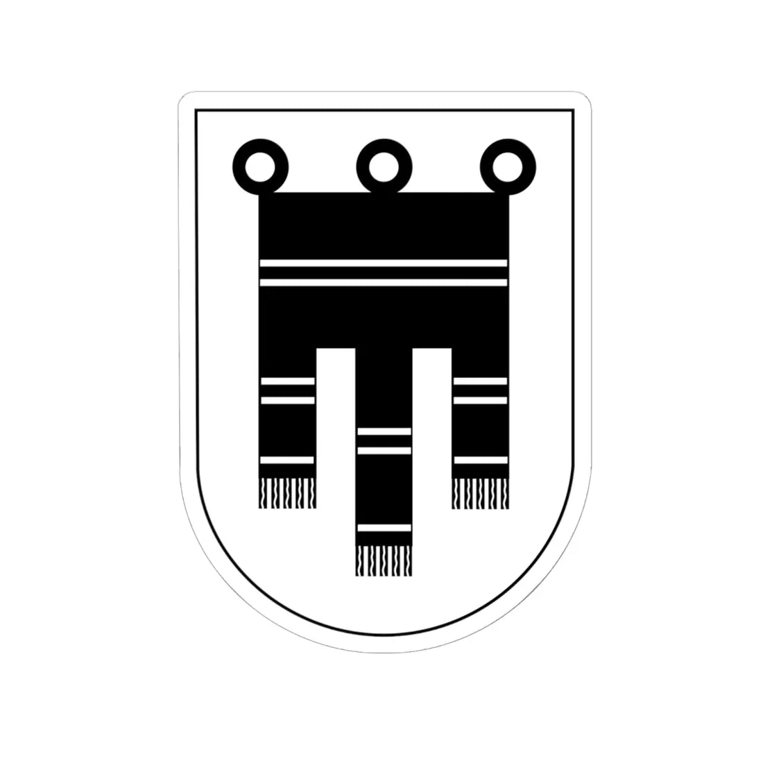 Wappen Werdenberger1 (Switzerland) (Coat of Arms) STICKER Vinyl Kiss-Cut Decal 6 Inch White - The Sticker Space