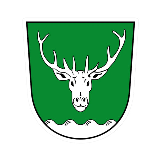 Wappen Wermsdorf (Germany) (Coat of Arms) STICKER Vinyl Kiss-Cut Decal 2 Inch White - The Sticker Space