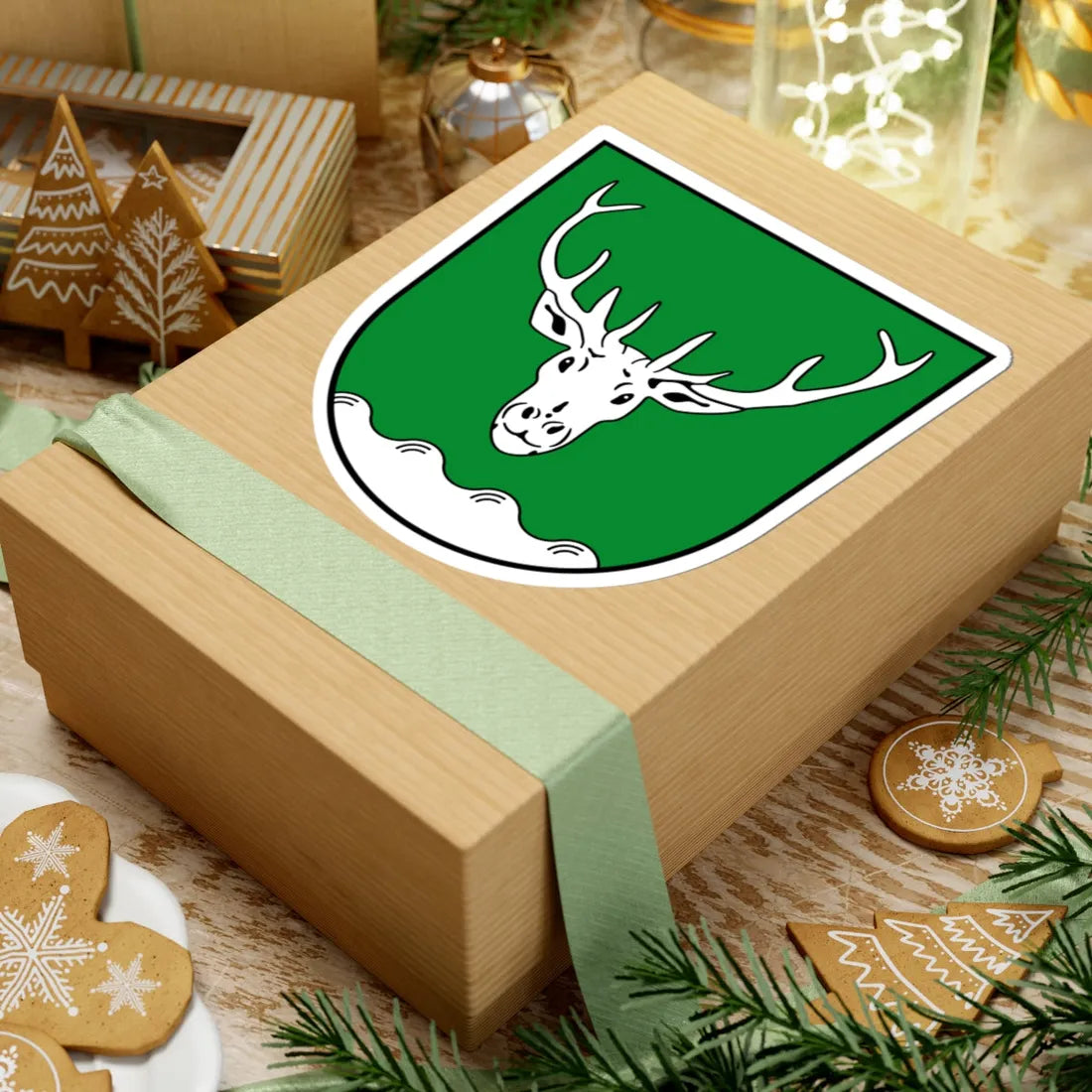 Wappen Wermsdorf (Germany) (Coat of Arms) STICKER Vinyl Kiss-Cut Decal - The Sticker Space