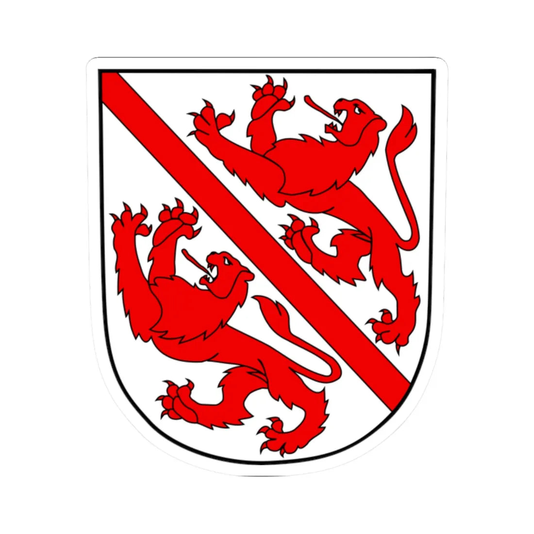 Wappen Winterthur (Switzerland) (Coat of Arms) STICKER Vinyl Kiss-Cut Decal 2 Inch White - The Sticker Space
