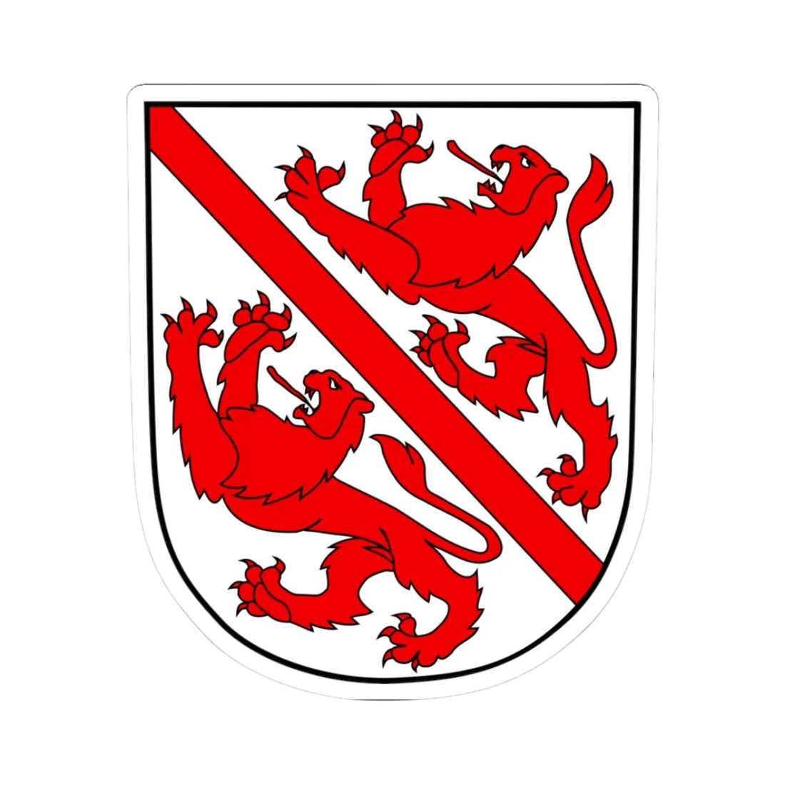 Wappen Winterthur (Switzerland) (Coat of Arms) STICKER Vinyl Kiss-Cut Decal 3 Inch White - The Sticker Space