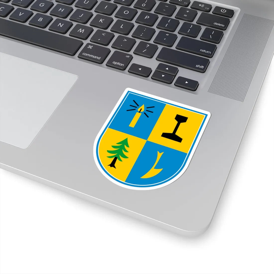 Wappen Wülknitz (Germany) (Coat of Arms) STICKER Vinyl Kiss-Cut Decal - The Sticker Space
