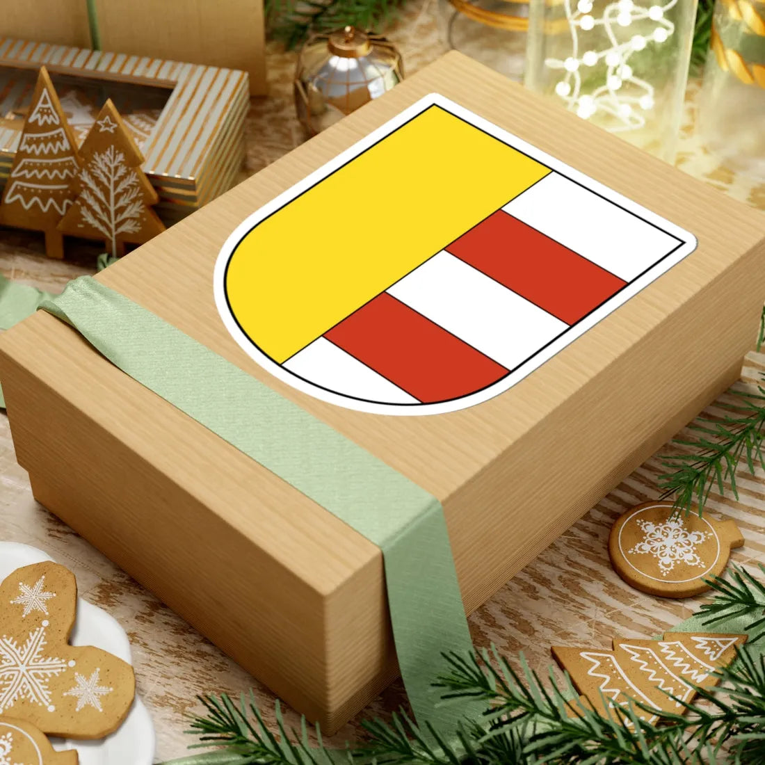 Wappen Wollishofen (Switzerland) (Coat of Arms) STICKER Vinyl Kiss-Cut Decal - The Sticker Space