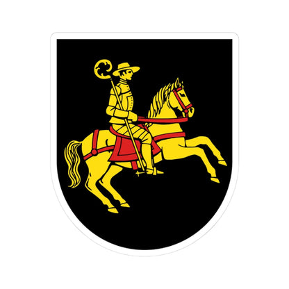 Wappen Wurzen (Germany) (Coat of Arms) STICKER Vinyl Kiss-Cut Decal 3 Inch White - The Sticker Space