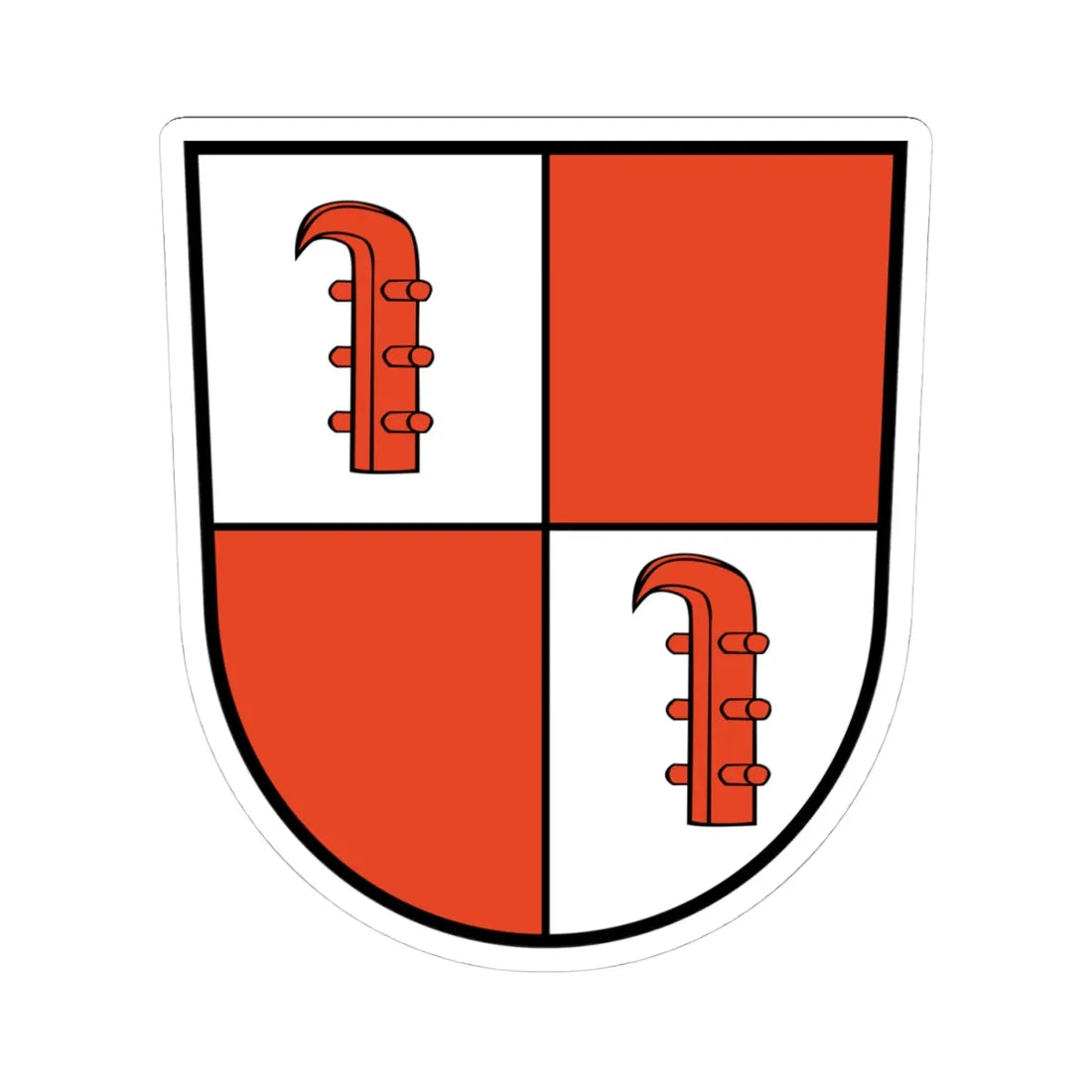Wappen Zeestow-Brieselang (Germany) (Coat of Arms) STICKER Vinyl Kiss-Cut Decal - The Sticker Space