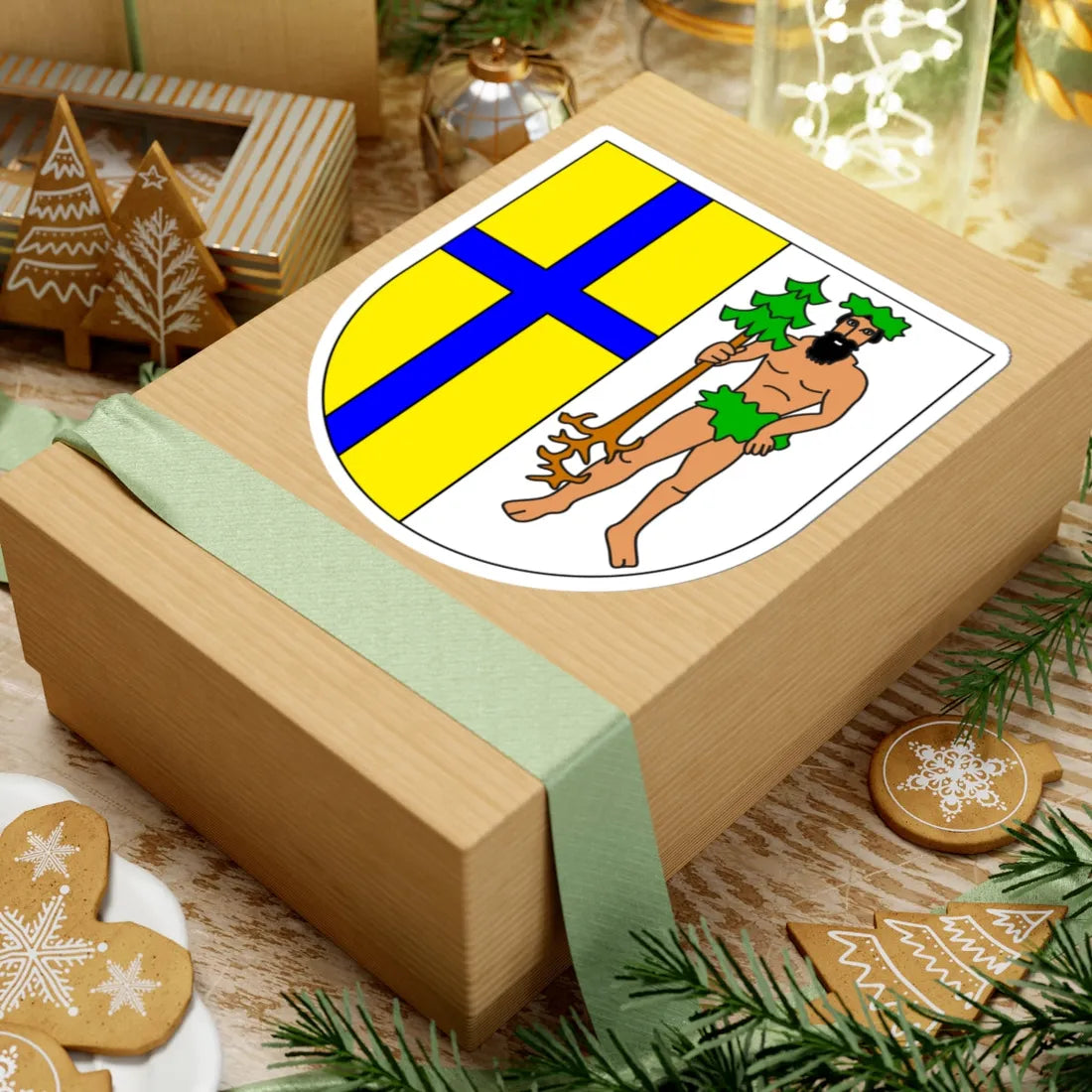 Wappen Zehngerichtebund2 (Switzerland) (Coat of Arms) STICKER Vinyl Kiss-Cut Decal - The Sticker Space