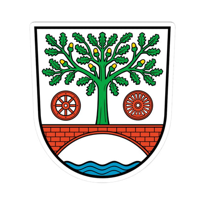 Wappen Zepernick (Germany) (Coat of Arms) STICKER Vinyl Kiss-Cut Decal 3 Inch White - The Sticker Space