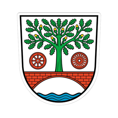 Wappen Zepernick (Germany) (Coat of Arms) STICKER Vinyl Kiss-Cut Decal 6 Inch White - The Sticker Space