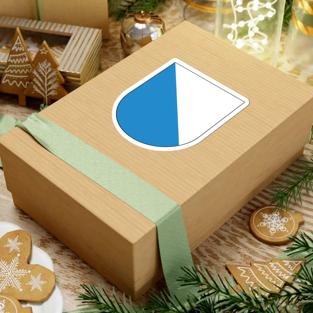 Wappen Zürich matt (Switzerland) (Coat of Arms) STICKER Vinyl Kiss-Cut Decal - The Sticker Space