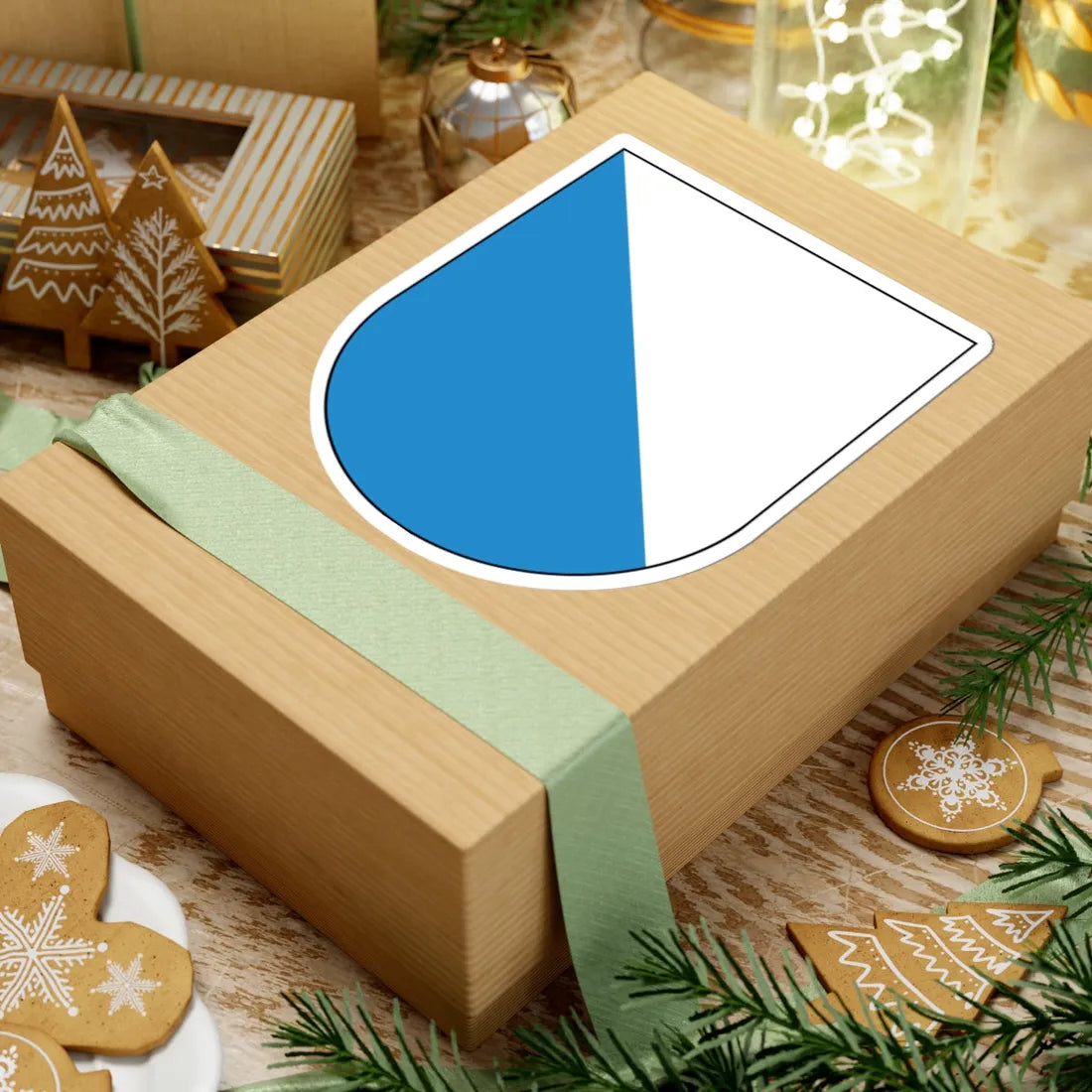 Wappen Zürich matt (Switzerland) (Coat of Arms) STICKER Vinyl Kiss-Cut Decal - The Sticker Space