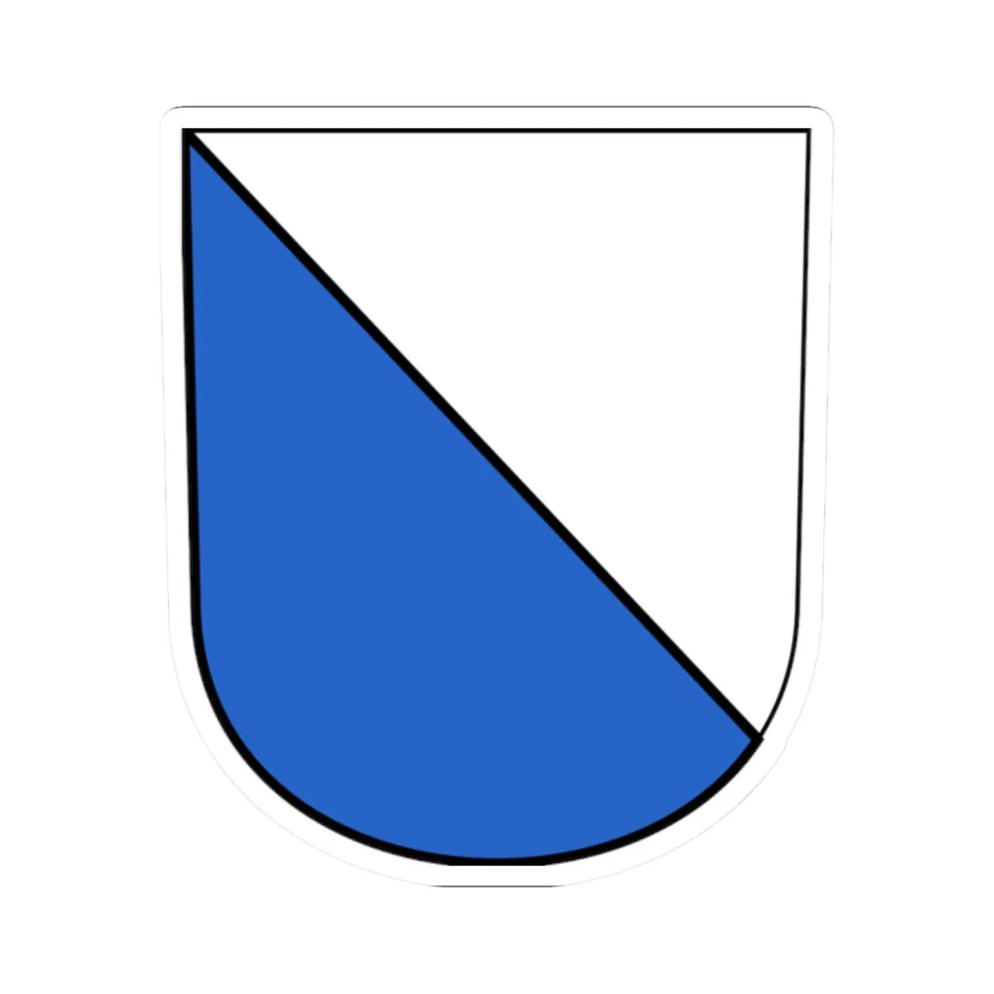 Wappen Zürich (Switzerland) (Coat of Arms) STICKER Vinyl Kiss-Cut Decal 2 Inch White - The Sticker Space