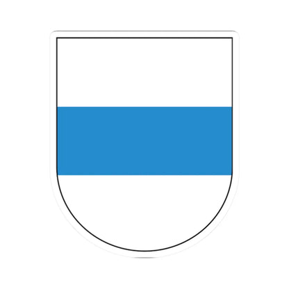 Wappen Zug matt (Switzerland) (Coat of Arms) STICKER Vinyl Kiss-Cut Decal 2 Inch White - The Sticker Space