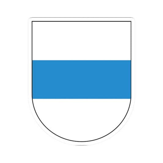 Wappen Zug matt (Switzerland) (Coat of Arms) STICKER Vinyl Kiss-Cut Decal 2 Inch White - The Sticker Space