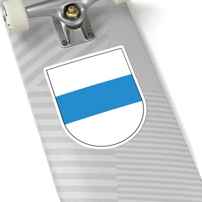 Wappen Zug matt (Switzerland) (Coat of Arms) STICKER Vinyl Kiss-Cut Decal - The Sticker Space