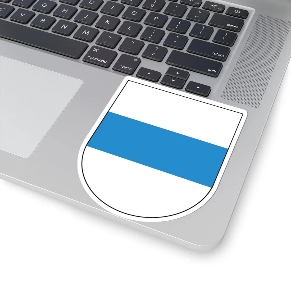 Wappen Zug matt (Switzerland) (Coat of Arms) STICKER Vinyl Kiss-Cut Decal - The Sticker Space