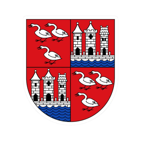 Wappen Zwickau (Germany) (Coat of Arms) STICKER Vinyl Kiss-Cut Decal 2 Inch White - The Sticker Space