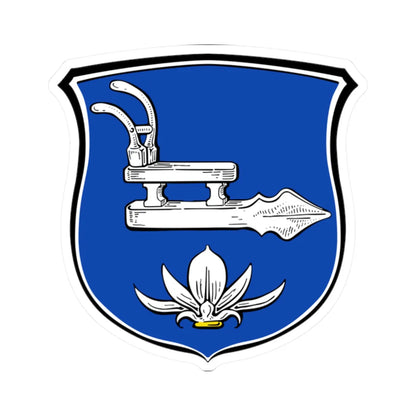 WappenBiblis (Germany) (Coat of Arms) STICKER Vinyl Kiss-Cut Decal 2 Inch White - The Sticker Space