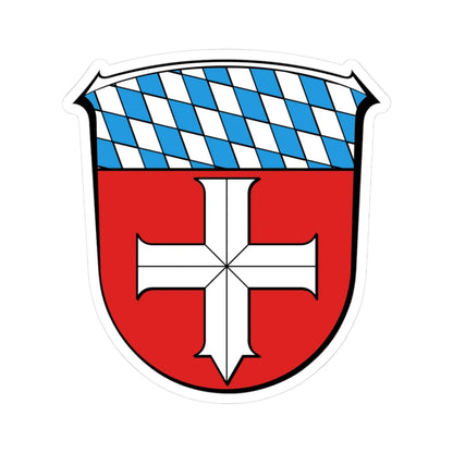 WappenBürstadt (Germany) (Coat of Arms) STICKER Vinyl Kiss-Cut Decal 3 Inch White - The Sticker Space