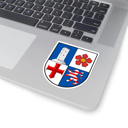 WappenKreisBergstrasse (Germany) (Coat of Arms) STICKER Vinyl Kiss-Cut Decal - The Sticker Space