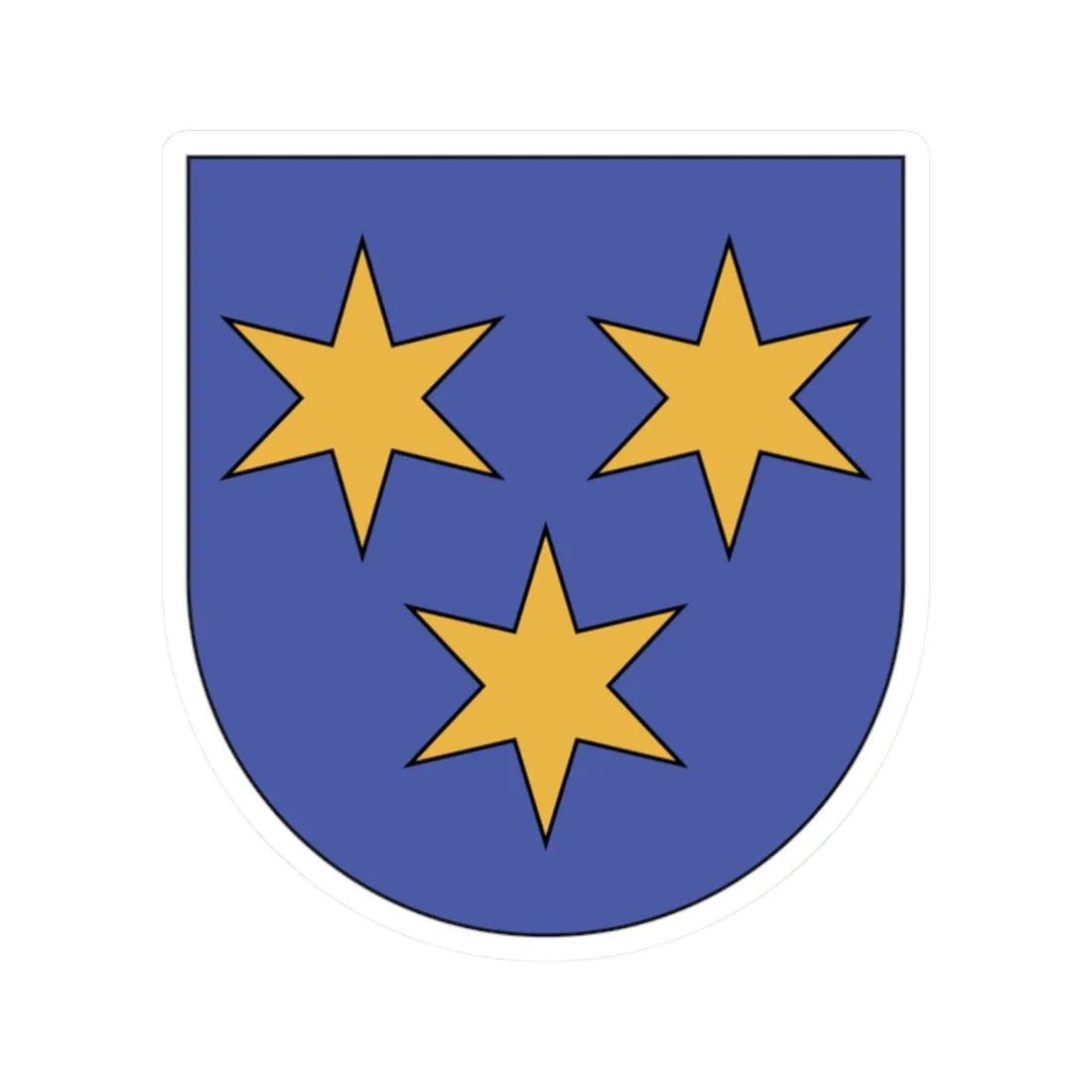 WappenMaienfeld (Switzerland) (Coat of Arms) STICKER Vinyl Kiss-Cut Decal 2 Inch White - The Sticker Space