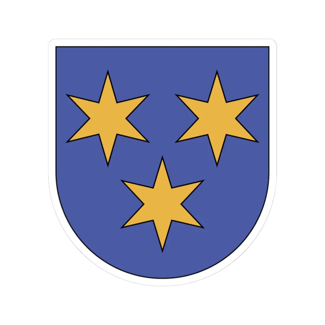 WappenMaienfeld (Switzerland) (Coat of Arms) STICKER Vinyl Kiss-Cut Decal 3 Inch White - The Sticker Space