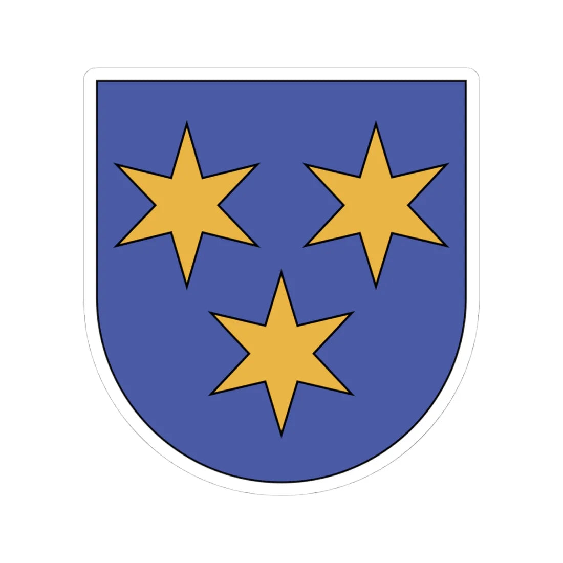 WappenMaienfeld (Switzerland) (Coat of Arms) STICKER Vinyl Kiss-Cut Decal 4 Inch White - The Sticker Space