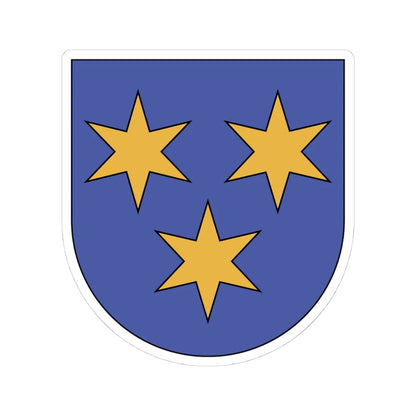 WappenMaienfeld (Switzerland) (Coat of Arms) STICKER Vinyl Kiss-Cut Decal 4 Inch White - The Sticker Space