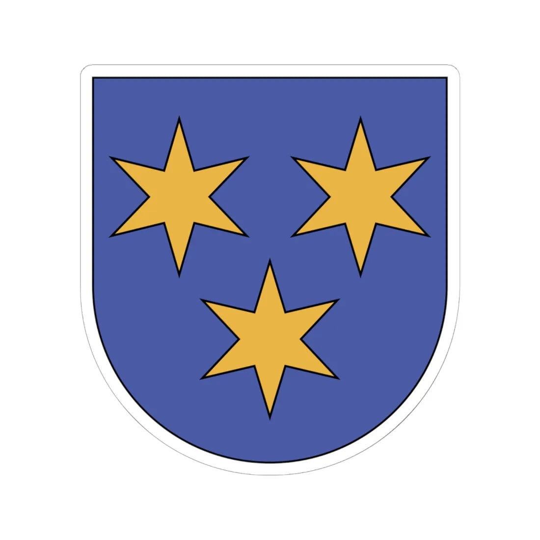 WappenMaienfeld (Switzerland) (Coat of Arms) STICKER Vinyl Kiss-Cut Decal 6 Inch White - The Sticker Space