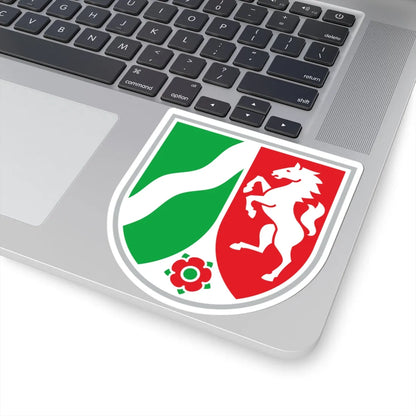 Wappenzeichen NRW original colour (Germany) (Coat of Arms) STICKER Vinyl Kiss-Cut Decal - The Sticker Space
