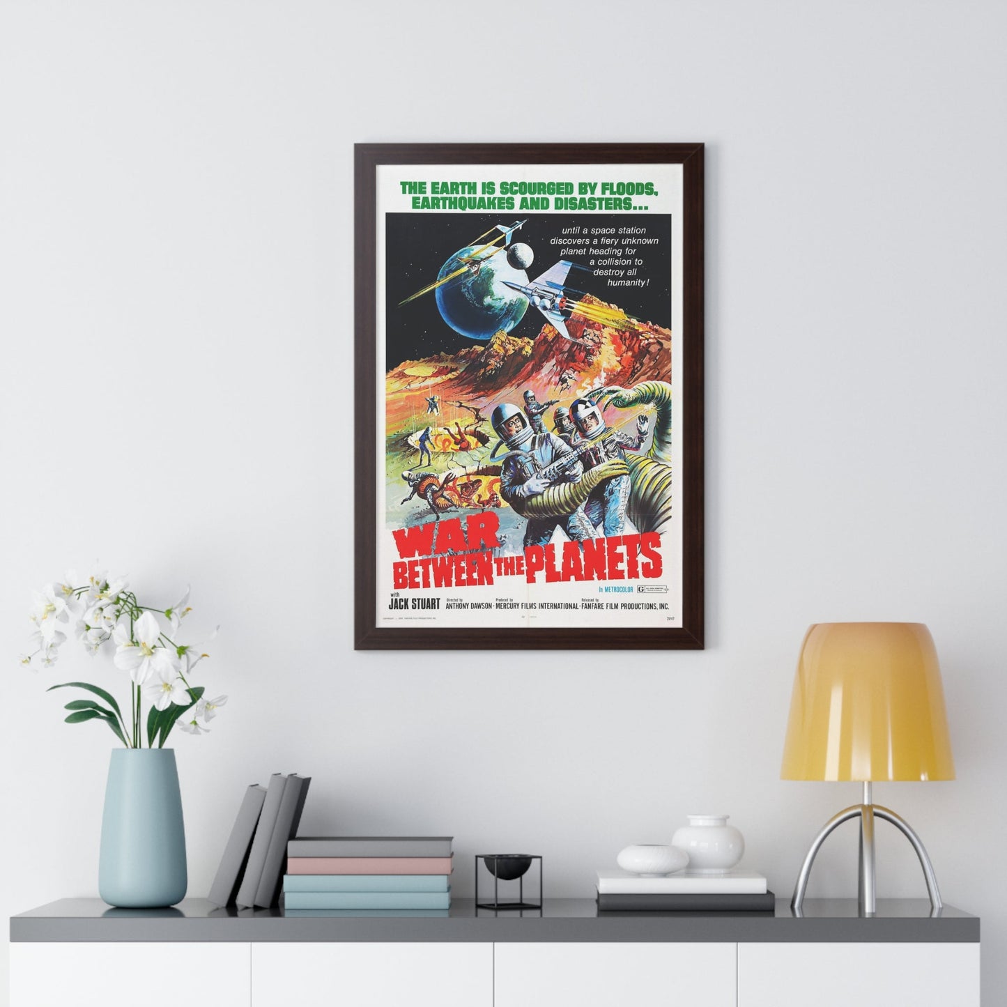 WAR BETWEEN THE PLANETS 1966 - Framed Movie Poster-The Sticker Space