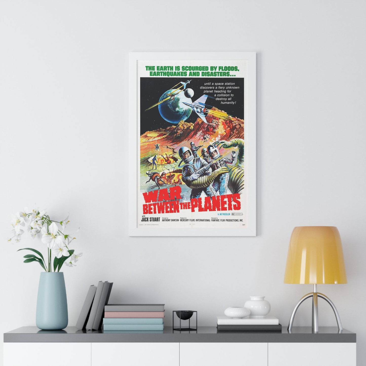 WAR BETWEEN THE PLANETS 1966 - Framed Movie Poster-The Sticker Space