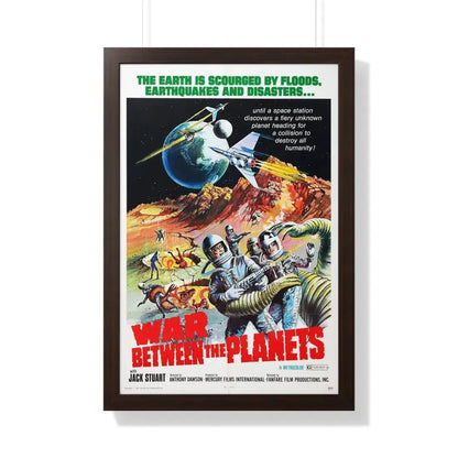 WAR BETWEEN THE PLANETS 1966 - Framed Movie Poster 20" x 30" Walnut - The Sticker Space