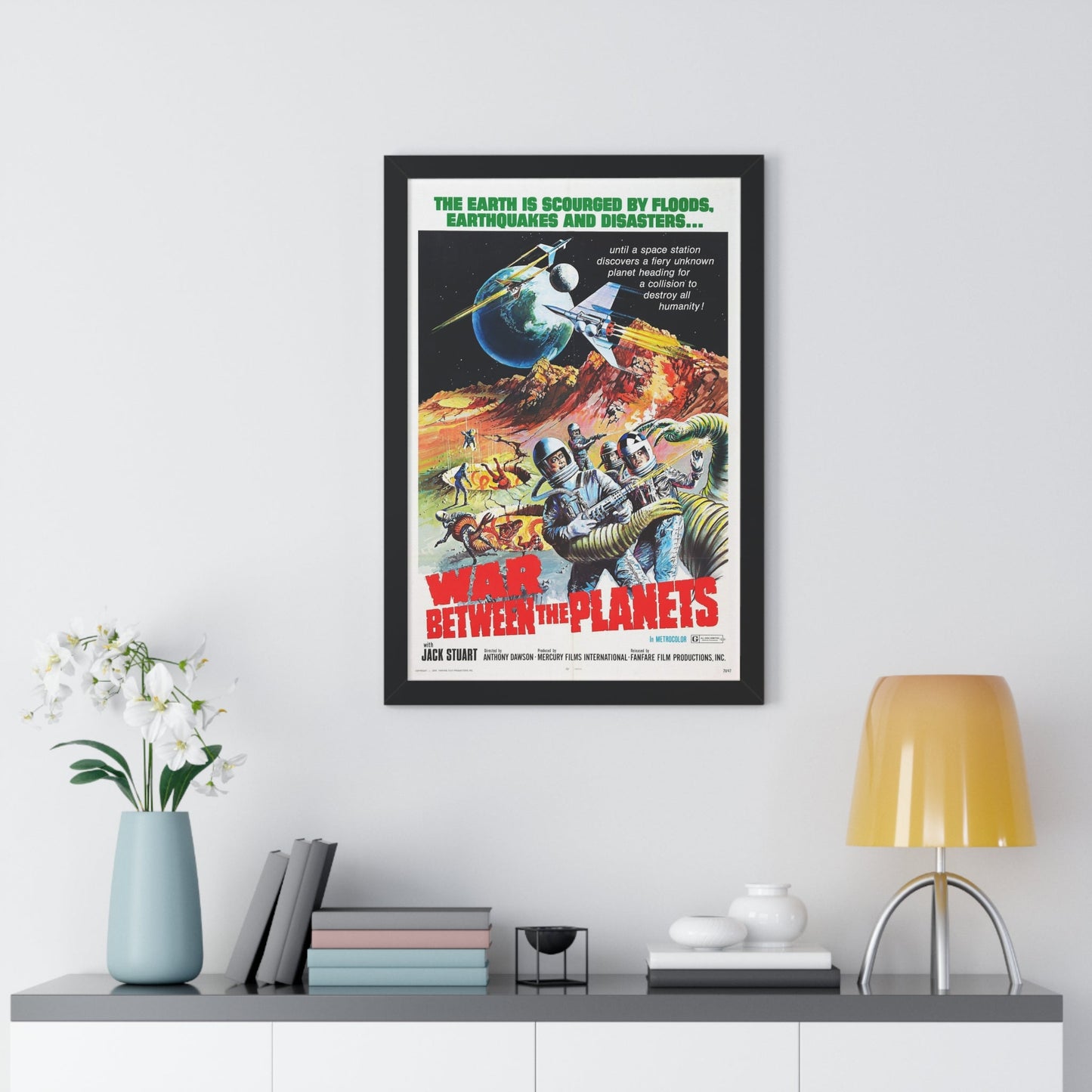 WAR BETWEEN THE PLANETS 1966 - Framed Movie Poster-The Sticker Space