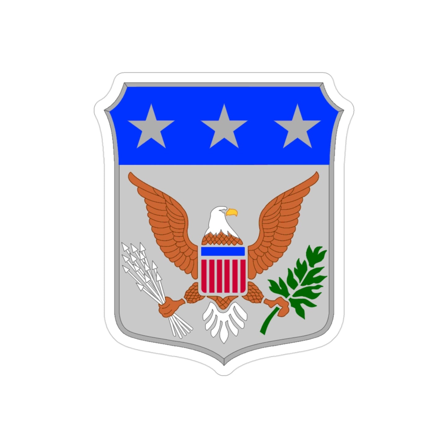 War College (U.S. Army) REVERSE PRINT Transparent STICKER-3 Inch-The Sticker Space