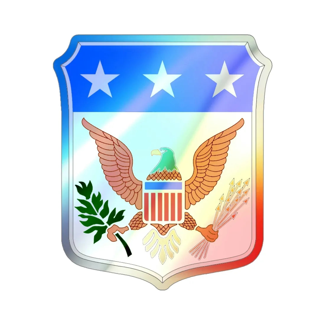 War College (U.S. Army) Holographic STICKER Die-Cut Vinyl Decal 4 Inch Holographic - The Sticker Space