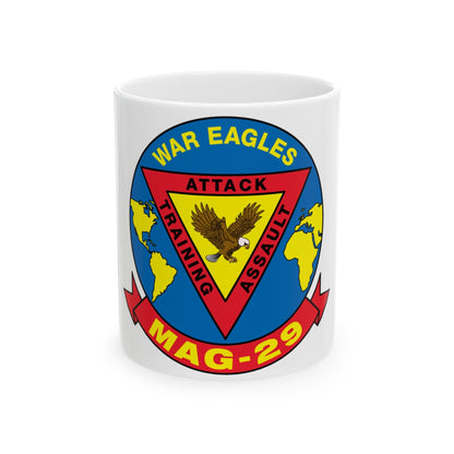 War Eagle MAG 29 (USMC) White Coffee Mug-11oz-The Sticker Space