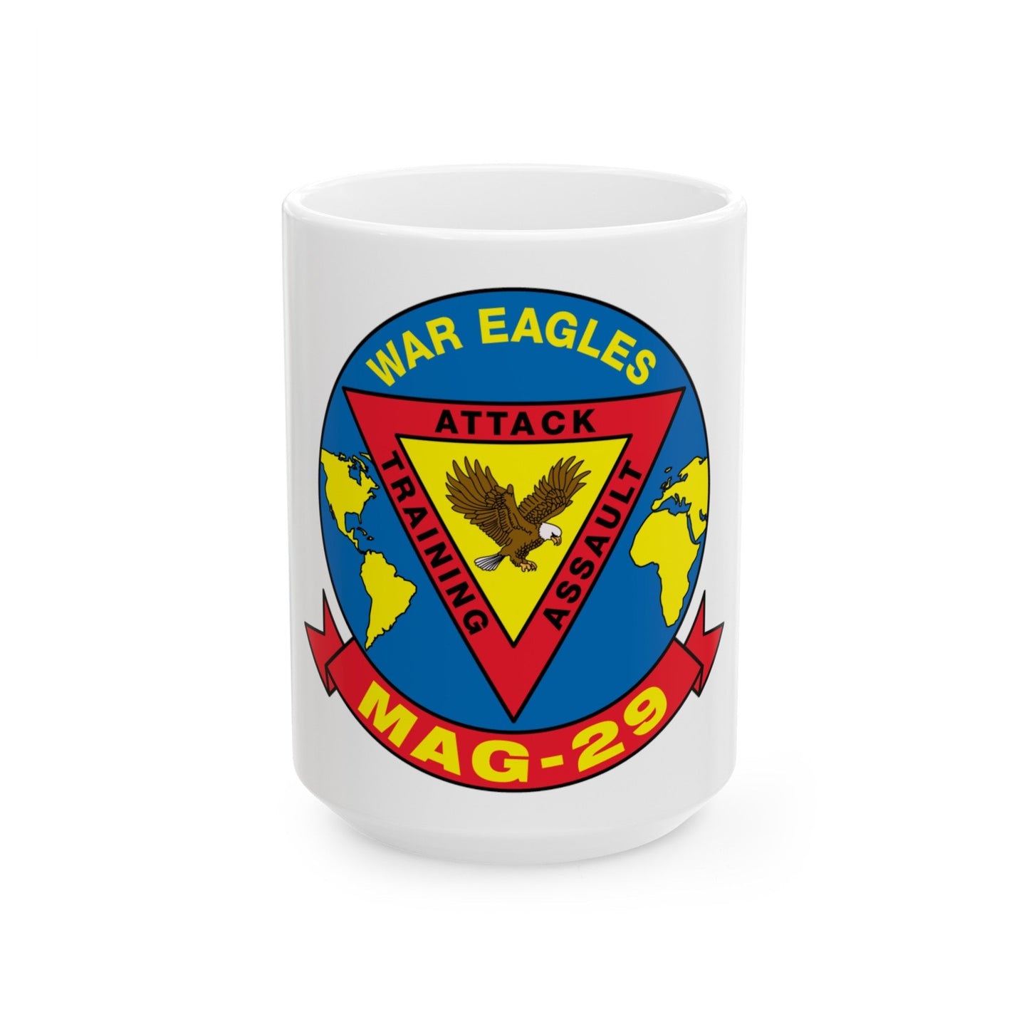 War Eagle MAG 29 (USMC) White Coffee Mug-15oz-The Sticker Space