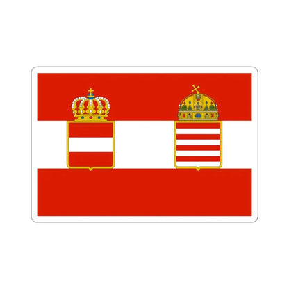 War flag of Austria-Hungary 1915-1918 (Austria) STICKER Vinyl Kiss-Cut Decal 3 Inch White - The Sticker Space