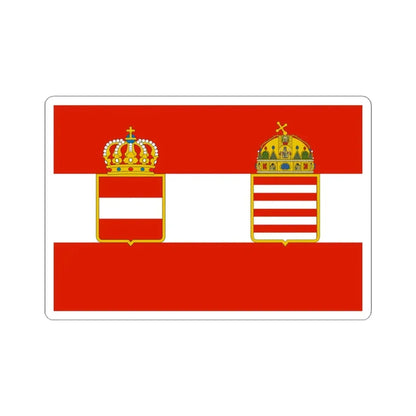 War flag of Austria-Hungary 1915-1918 (Austria) STICKER Vinyl Kiss-Cut Decal 4 Inch White - The Sticker Space