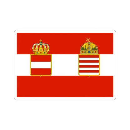 War flag of Austria-Hungary 1915-1918 (Austria) STICKER Vinyl Kiss-Cut Decal 6 Inch White - The Sticker Space