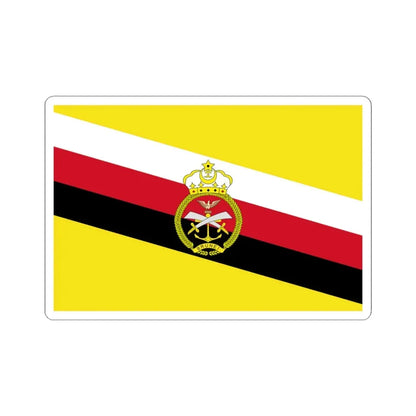 War Flag of Brunei (Brunei) STICKER Vinyl Kiss-Cut Decal 4 Inch White - The Sticker Space