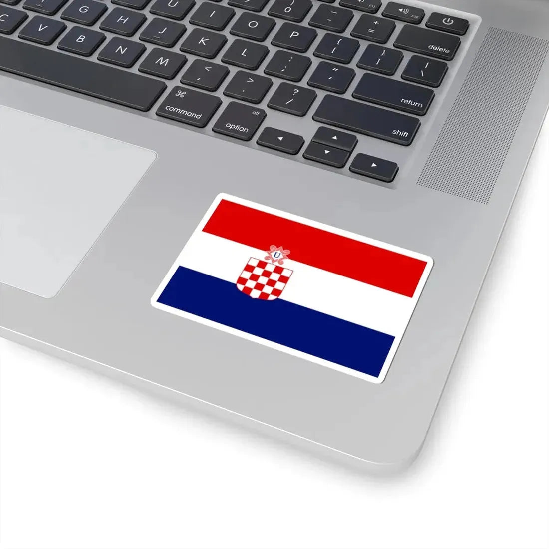 War flag of Croatia 1941-1945 (Croatia) STICKER Vinyl Kiss-Cut Decal - The Sticker Space