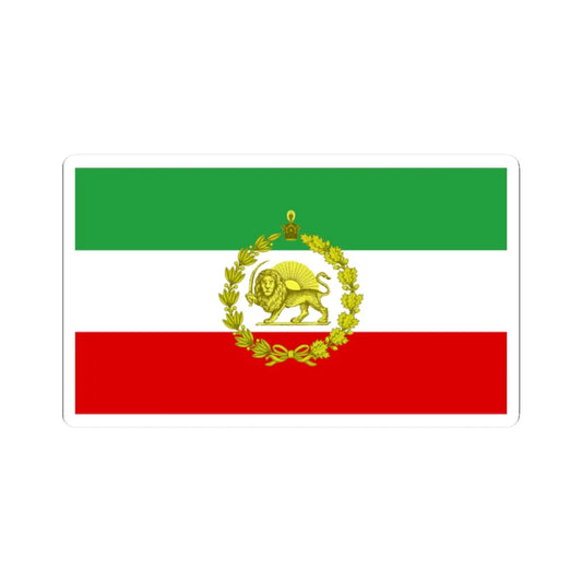War flag of Iran 1925-1979 (Iran) STICKER Vinyl Kiss-Cut Decal 2 Inch White - The Sticker Space