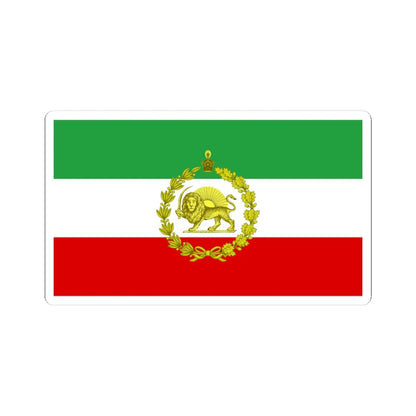 War flag of Iran 1925-1979 (Iran) STICKER Vinyl Kiss-Cut Decal 3 Inch White - The Sticker Space